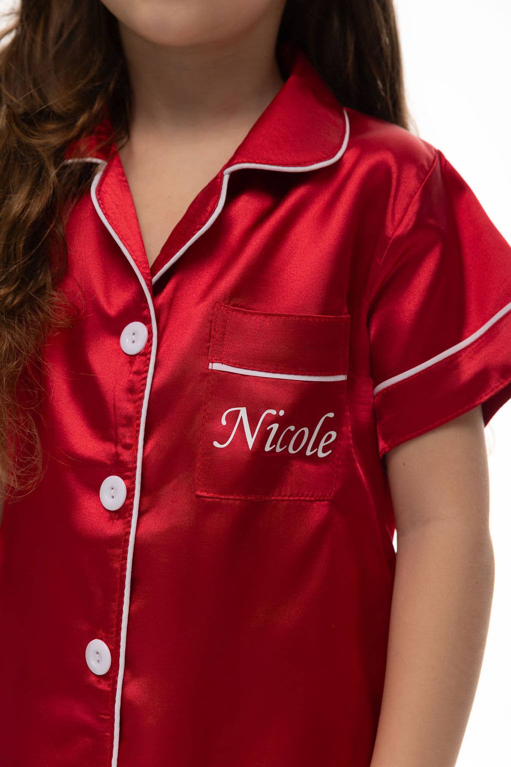 Sisters G Kids – wholesale Sleepwear set – Kids – Short Satin Pajamas for Kids3