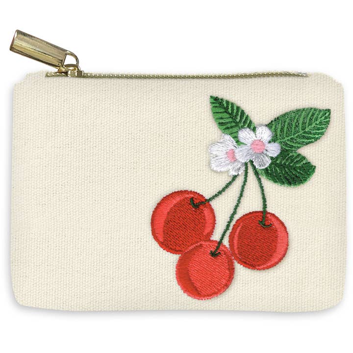 CHERRIES SMALL POUCH for wholesale by Lady Jayne