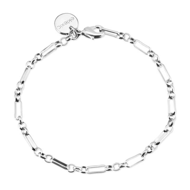 Silver Small Multi Link Chain Bracelet for wholesale by Eklexic