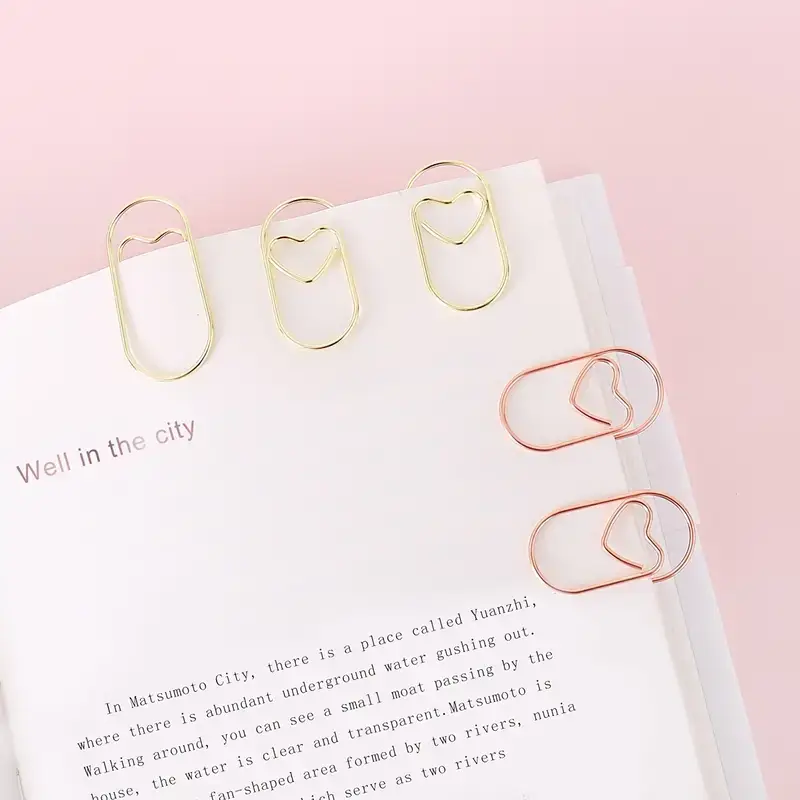 Magnifique Hearts – Großhandel Büroklammern – Herzförmige rutschfeste Büroklammern aus Edelstahl – Lustige DIY-Formen3