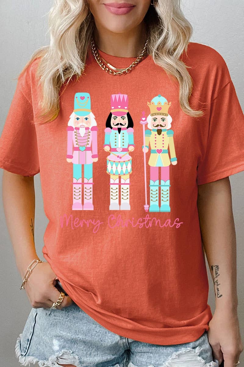 COLORBEAR - Vente T-shirt à imprimés – unisexe - T-shirt épais à motif de casse-noisettes de Noël7