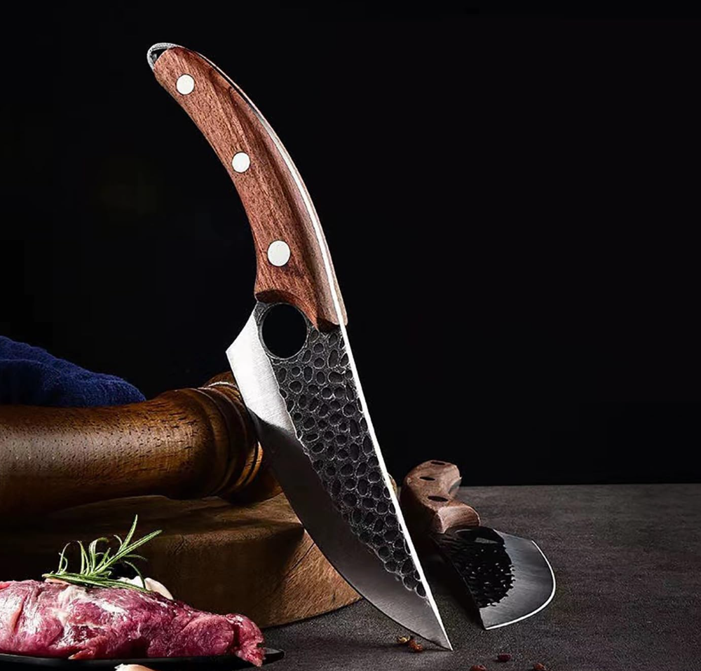 Bravohandicrafts – wholesale Knivset – Handsmidd kökskniv 3-delars professionellt kockknivset.1