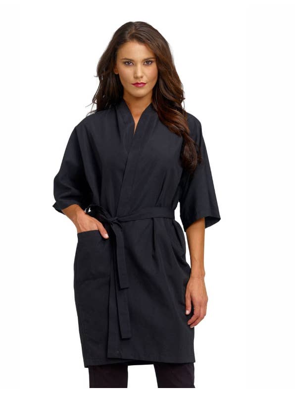 West Rose abbigliamento professionale - Wholesale Kimono - Women's - NEW AGE BLACK WORK KIMONO2