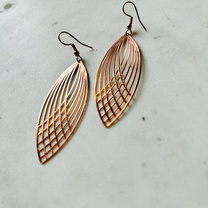 Dear Darlington - Wholesale Dangle Earrings - Lace Leaf Earrings7