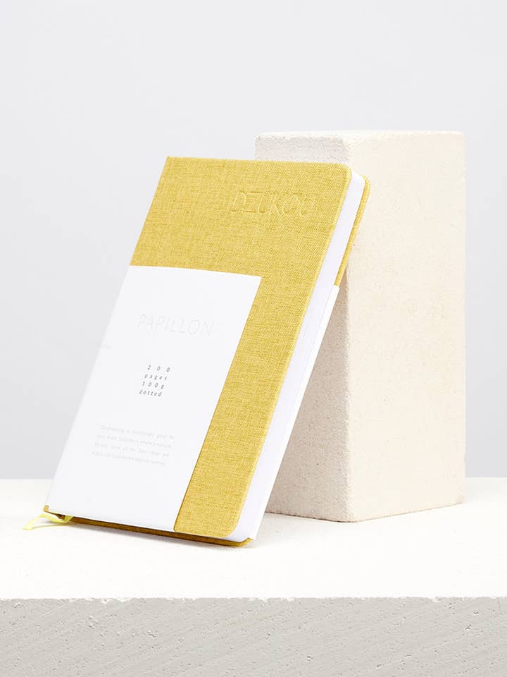 Dzukou Papillon — Cuaderno de lino, A5, tapa dura, páginas en blanco para venta al por mayor de Dzukou B.V.