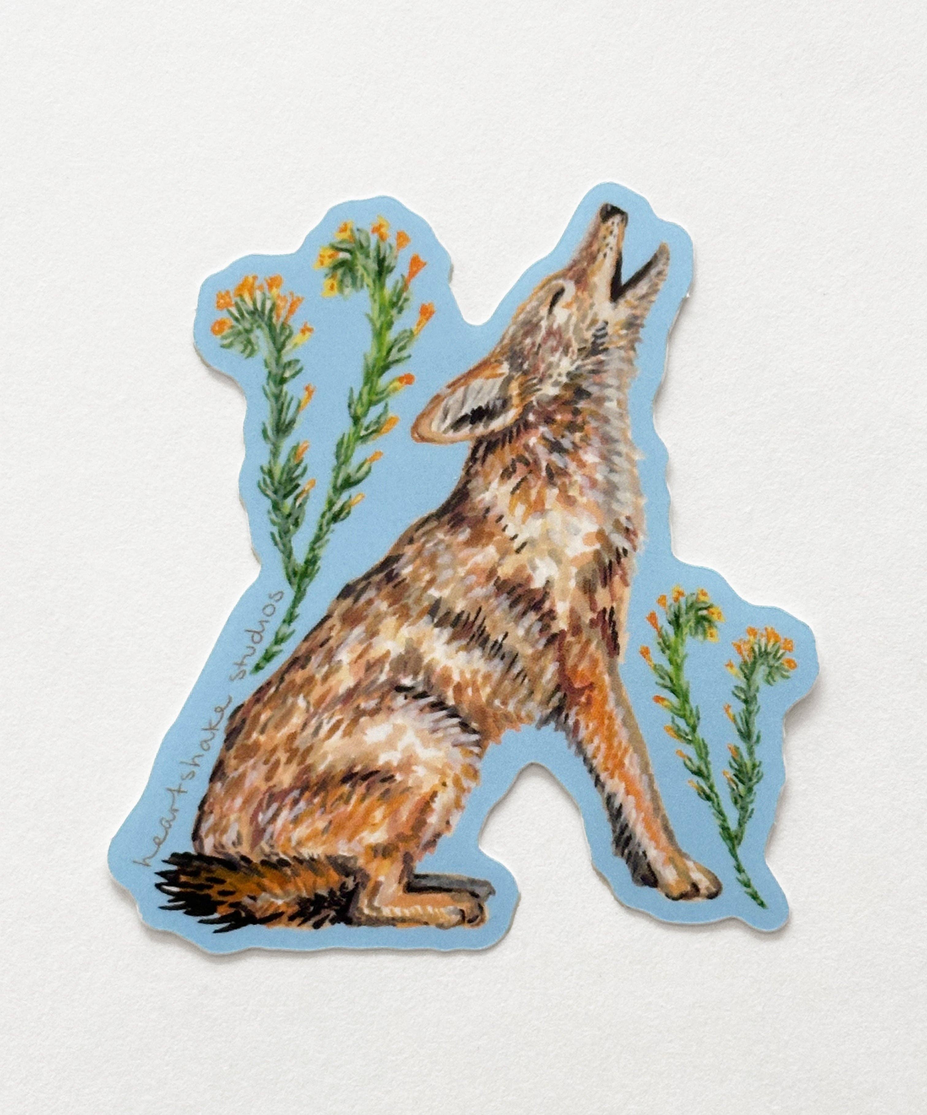 Heartshake Studios – Adesivo por atacado – Autocolante de Coiote1