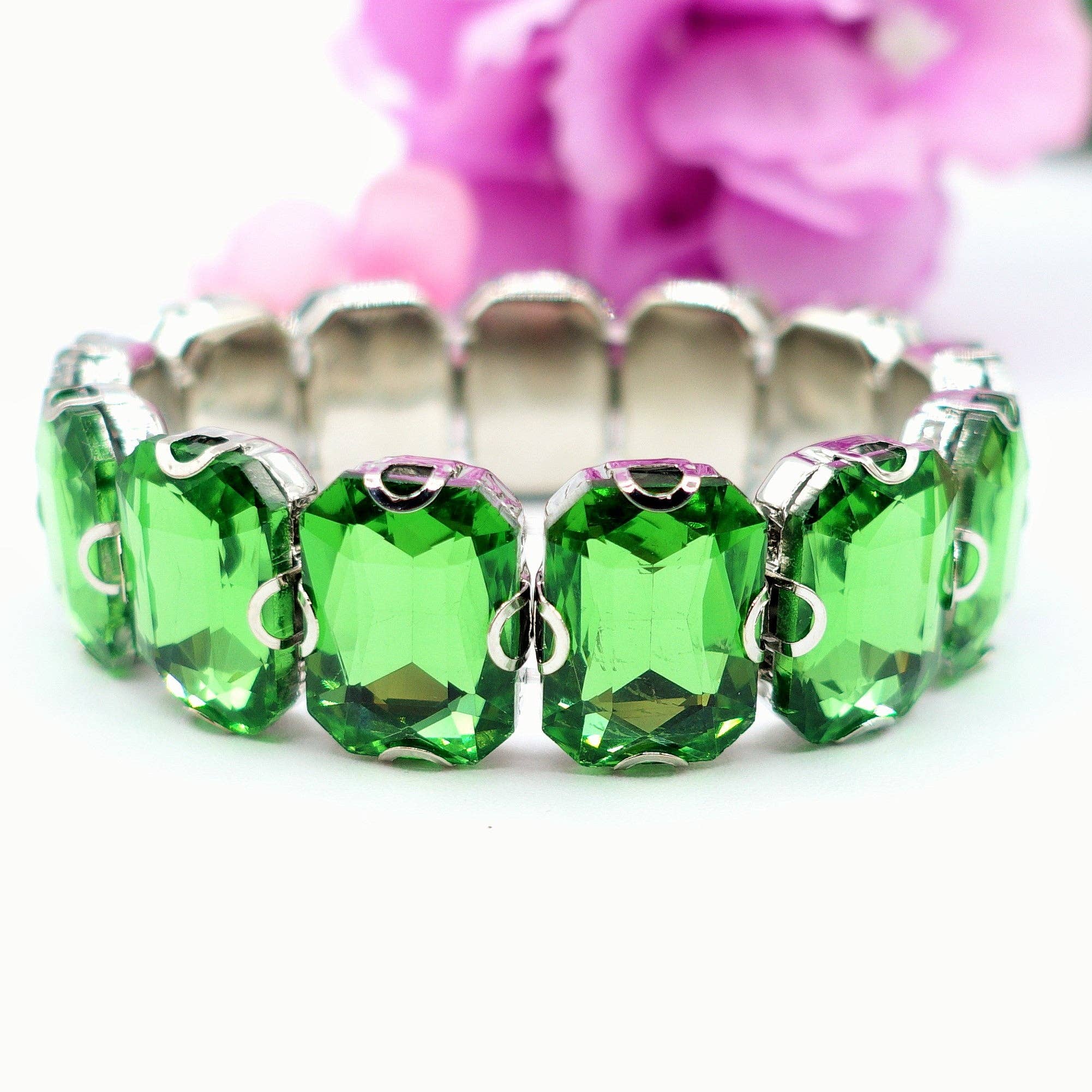 Daemon srls - Wholesale Bangle Bracelet - MARGOT - Bracciale Elasticizzato con pietre sfaccettate - LUCE COLLECTION3