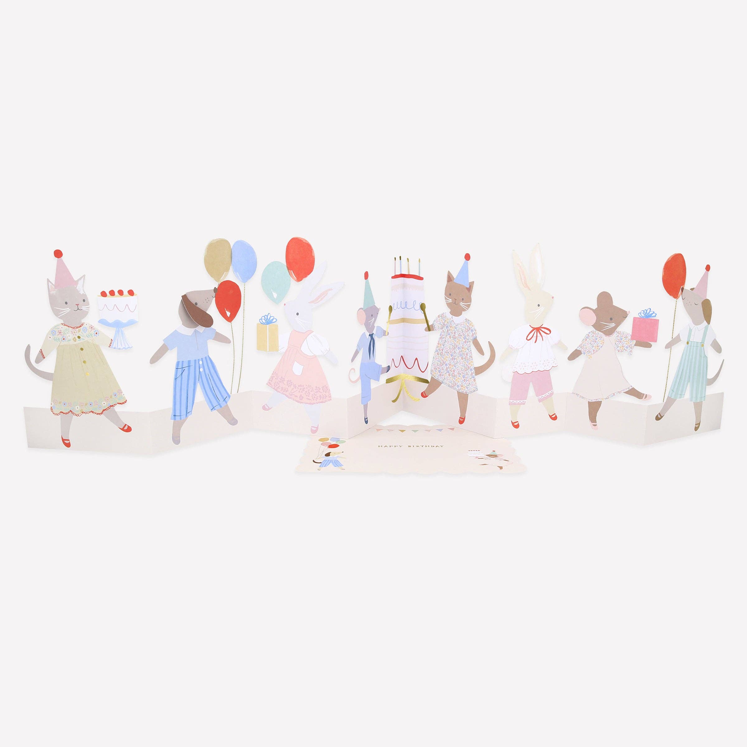 Meri Meri - Wholesale Birthday Card - Animal Friends Birthday Card0