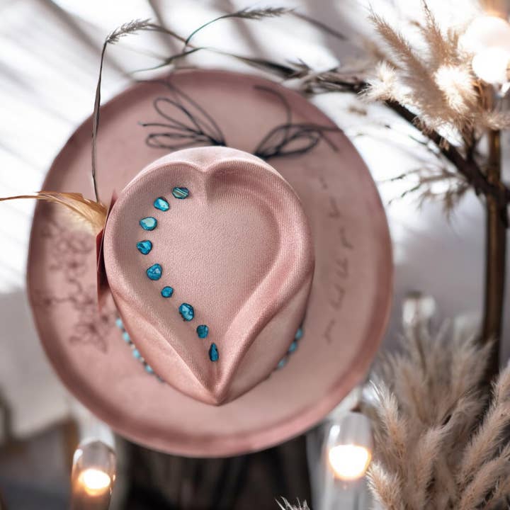 Wild Indigo - Wholesale Cowboy Hat - Women's - You Look Like You Love Me Heart Cowgirl Hat Rancher Western