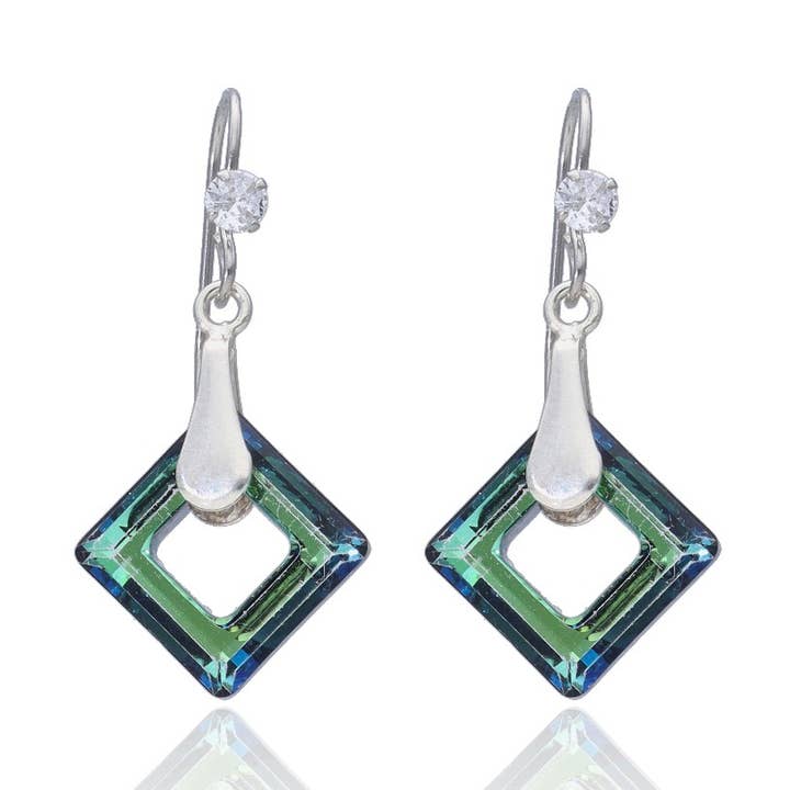 Sterlingsilverörhängen Geometrisk Glans för wholesale av Las Joyas de Amanda