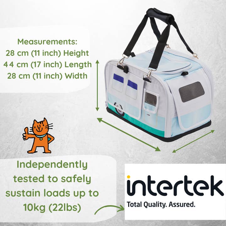 Kittyrama - Wholesale Pet Carrier - Cat - THE BABY BLUE ROAMER - KITTYRAMA CAT CARRIER & HIDEAWAY8