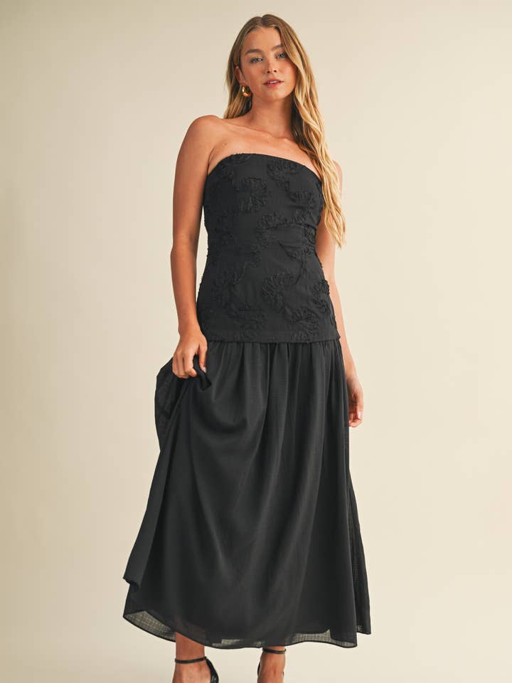 3D BLOMSTERAPPLIKATION KJOLE for engroshandel hos Mustard Seed