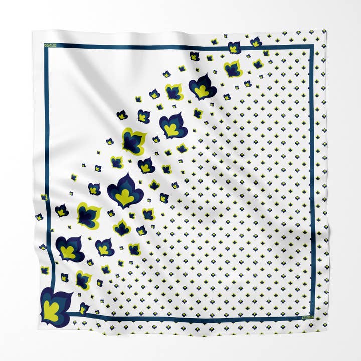 Electric Fleur 100% Silk Scarf for wholesale by Kassiera