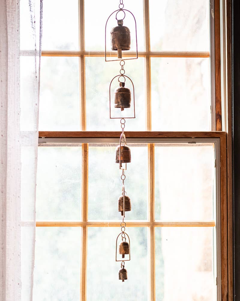 Indika – wholesale Vindspel – Vindspel med 7 handstämda brasenske klockor, trädgårdsvindspel4