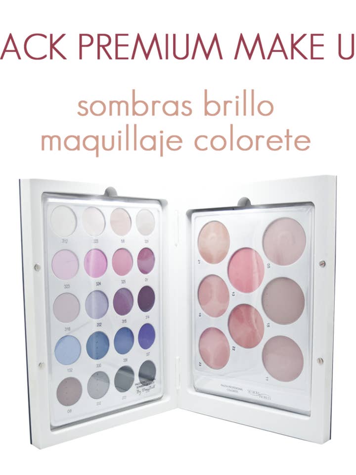 Premium Pack Shimmer and Blush Shadow Palette for wholesale by sesioMWorld - M·O·I Professional