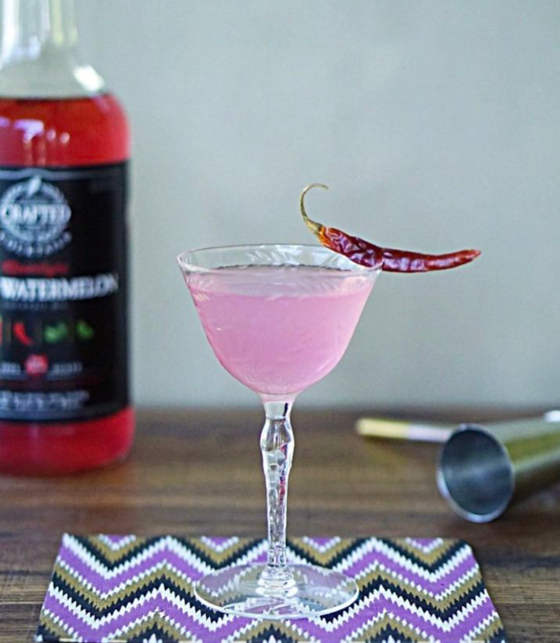 Crafted Cocktails - Wholesale Cocktail Mix/Syrup - Spicy Watermelon Nonalcoholic Cocktail Mixer8