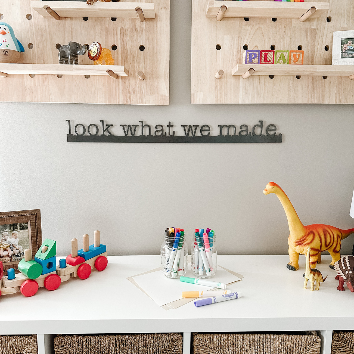 Keystone Steel Co. - Wholesale Sign - Look What We Made Magnetic Bar (typewriter font)5