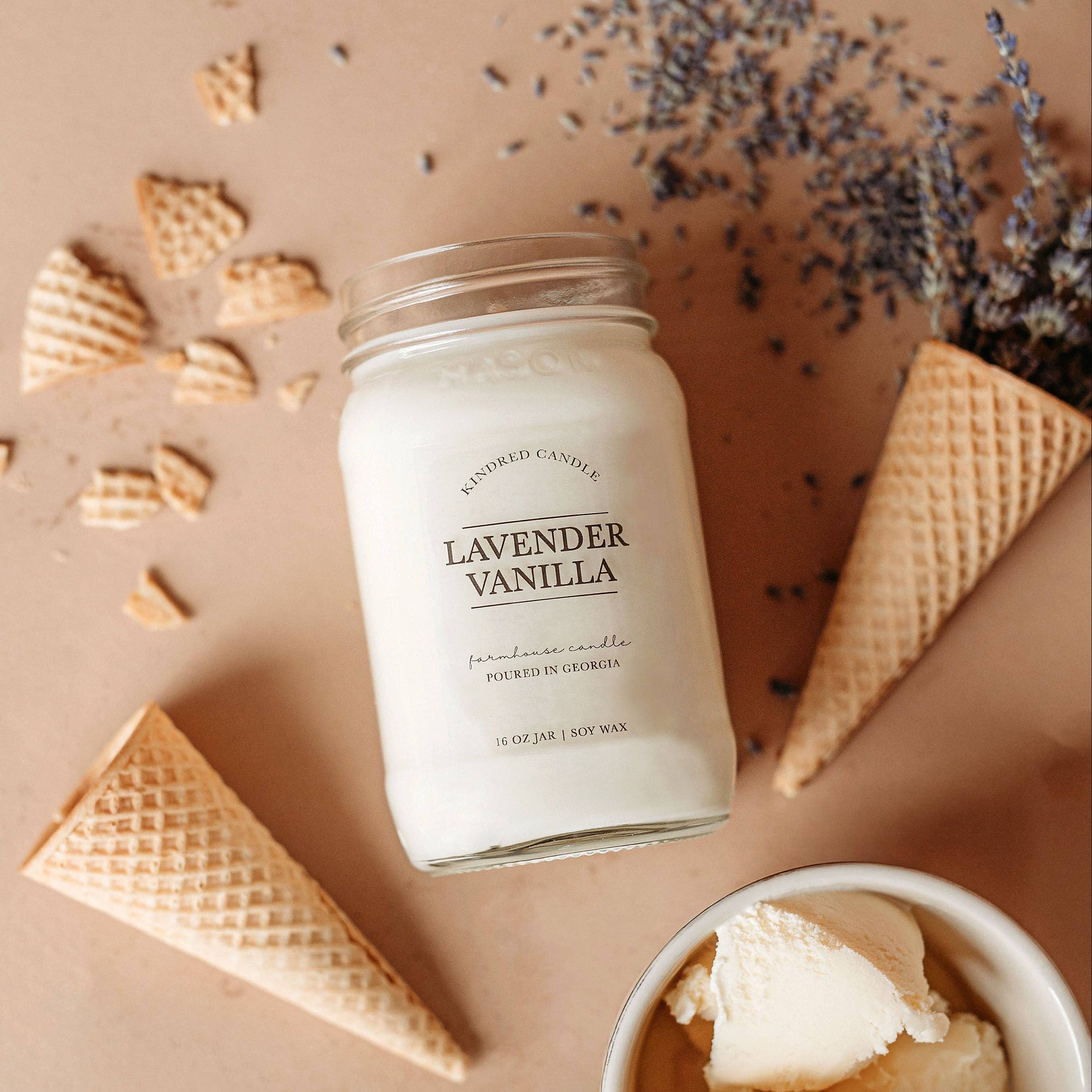 Kindred Candle - Wholesale Jar/Filled Candle - Lavender Vanilla 16 oz2