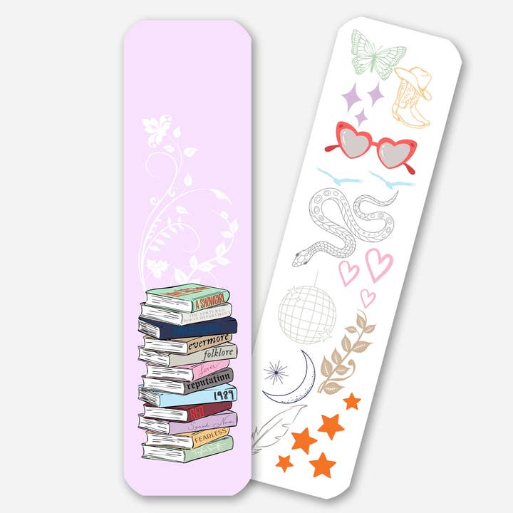 Danni Boden Designs - Wholesale Bookmark - Taylor Swift Albums Book Stack Bookmark - Includes SHOWGIRL