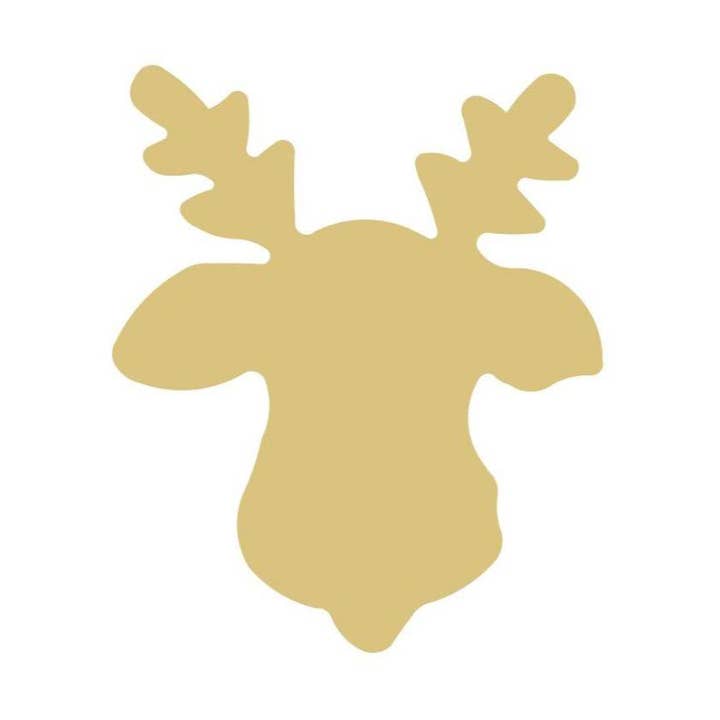 Reindeer Unfinished Wood Cutout Style 1 for wholesale by Diverse Woodworking
