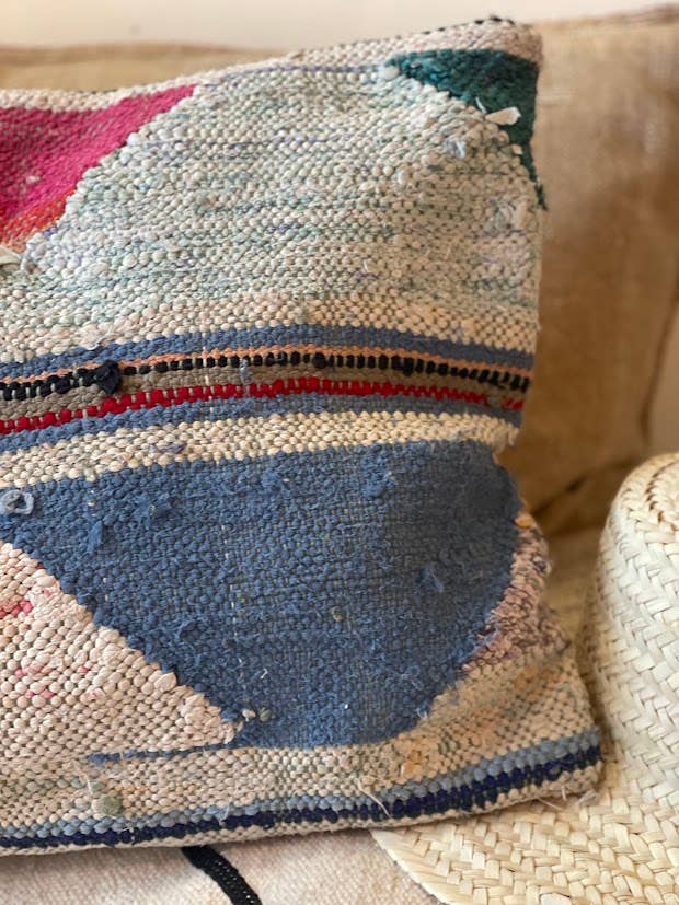 NOMAD BY LIV - Wholesale Throw/Decorative Pillow - Handmade Boucherouite Cushion - cover, colorful6