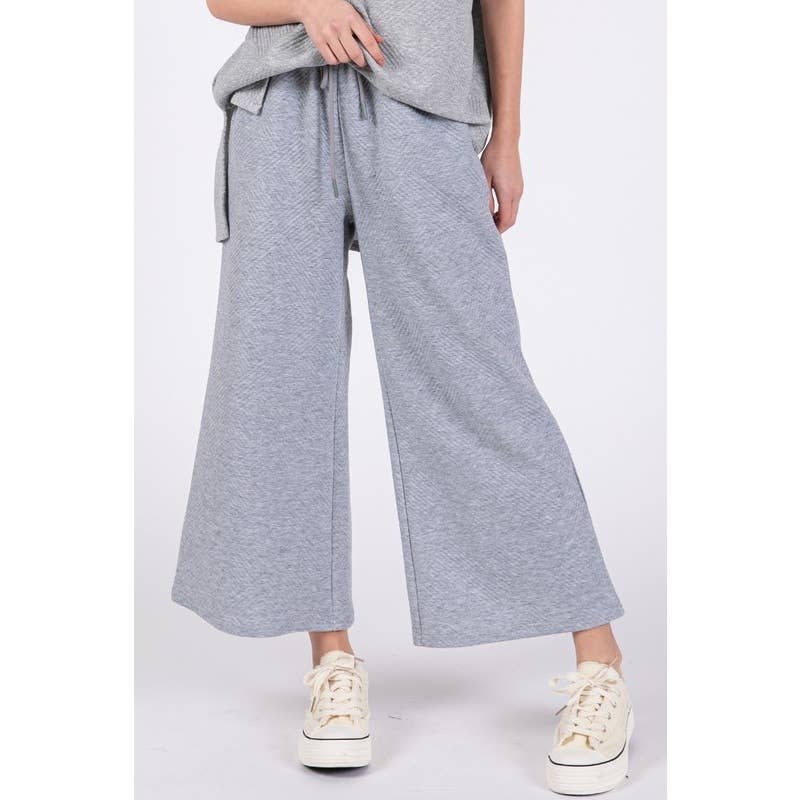 Veveret – wholesale Athletic sweatpants/jogging bottoms – Women's – Patterned French Terry Wide Pants2