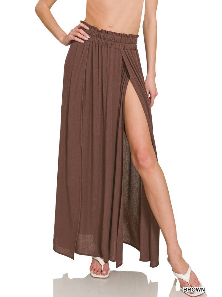 Maxi falda arrugada para venta al por mayor de ITSSY