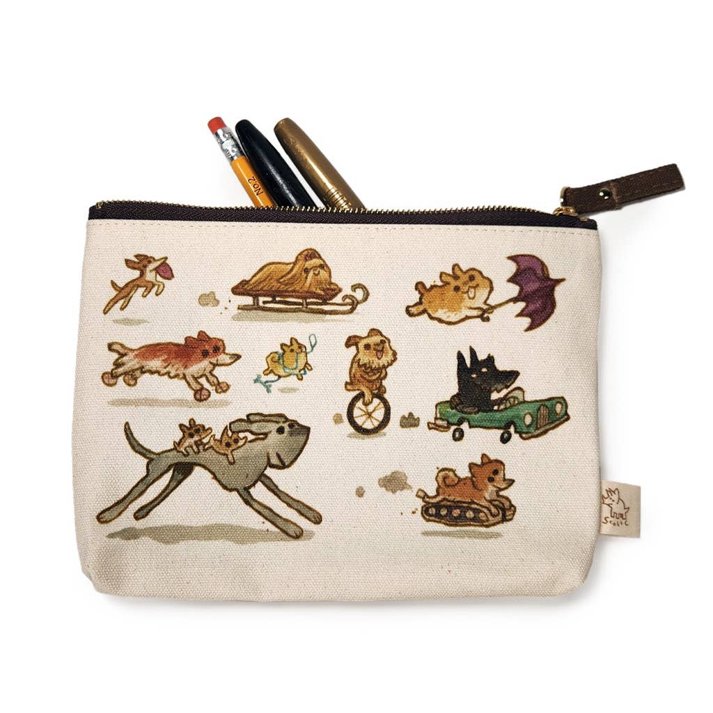 The Scott C Shop - Wholesale Pencil Case/Pouch - Dogs On The Go Pouch1