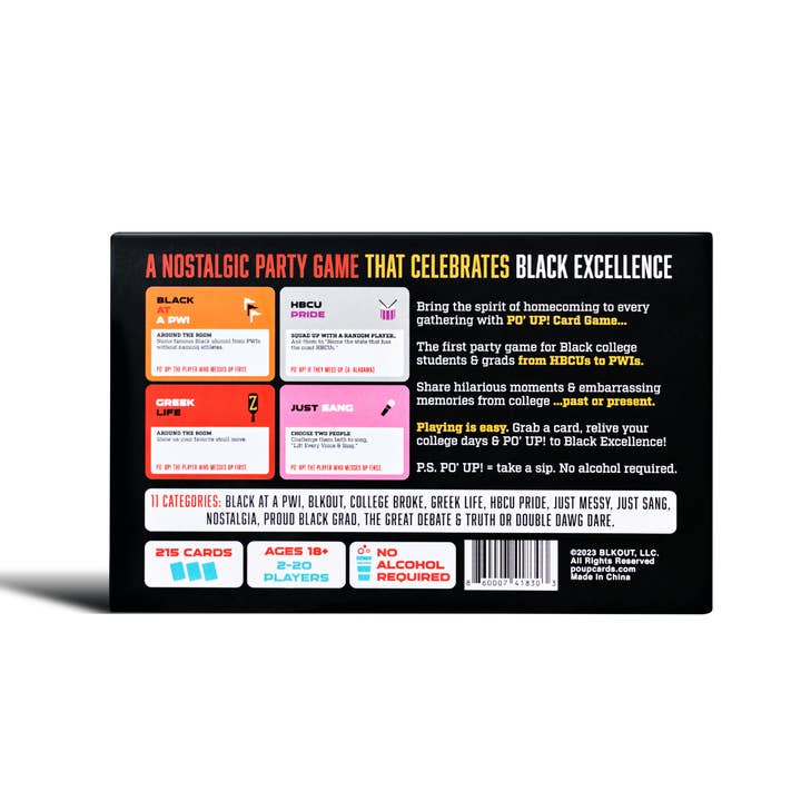 PO’ UP! Card Game - Wholesale Card Game - PO' UP! Card Game: College Edition1