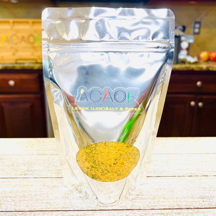 Abstract Spice Lemon Low Salt & Pepper for wholesale by AC Art Of Food, LLC