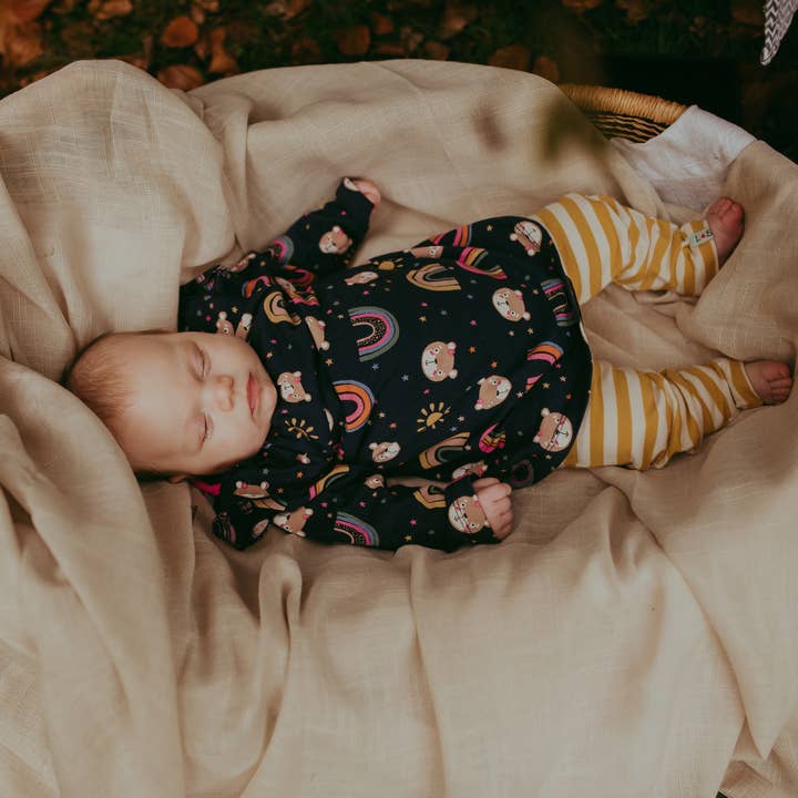 Mehrfarbiges Lilly- und Regenbogen-Kleid- und Leggings-Set für den Großhandel von Lilly and Sid