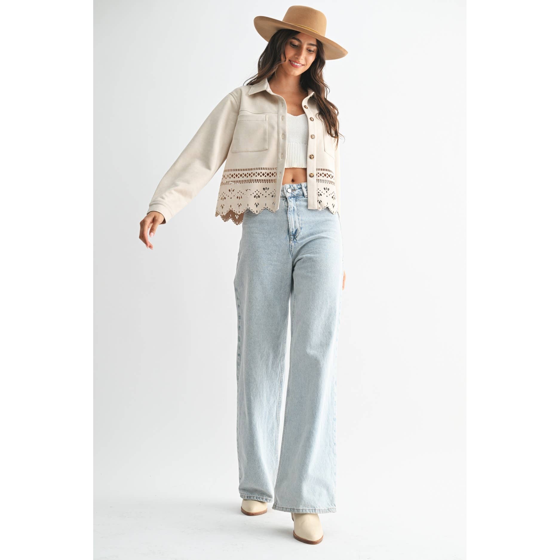 Camellia - Wholesale Jacket - Women's - LASERCUT DETAILING JACKET2