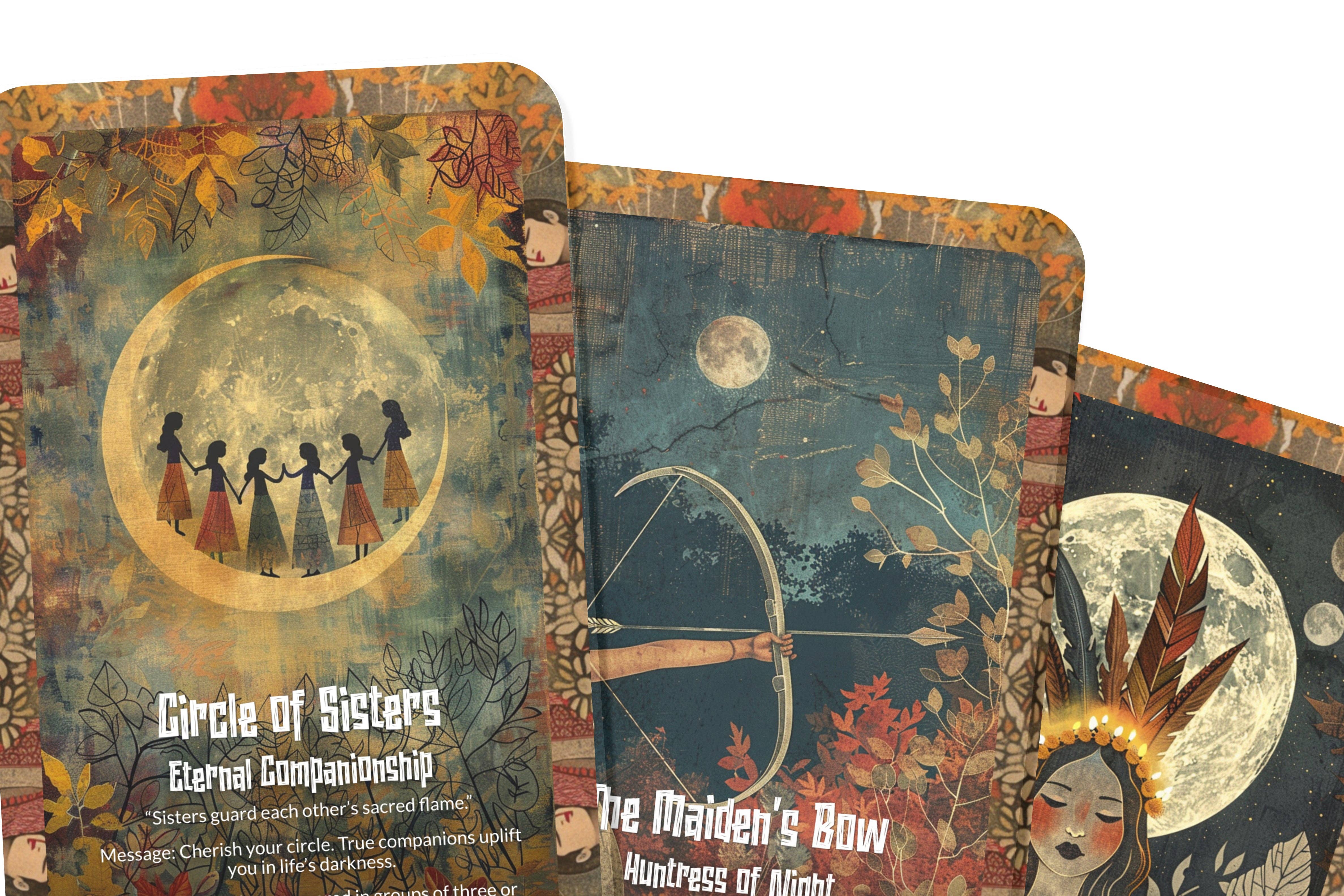 Ibiza Tarot USA - Wholesale Tarot Cards - Oracle of the Moon Maidens Lunar Spirit Deck – 22 Cards8