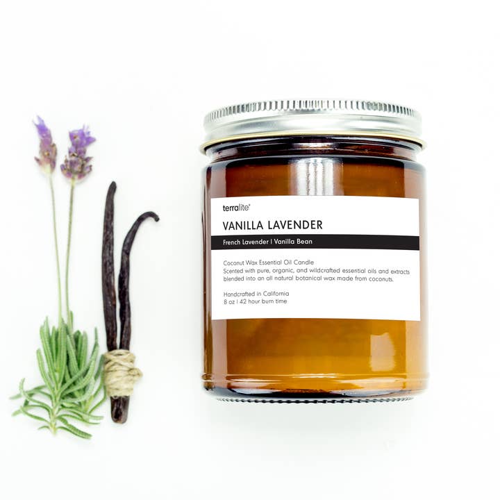VAINILLA LAVANDA - vela de aceite esencial para venta al por mayor de Terralite