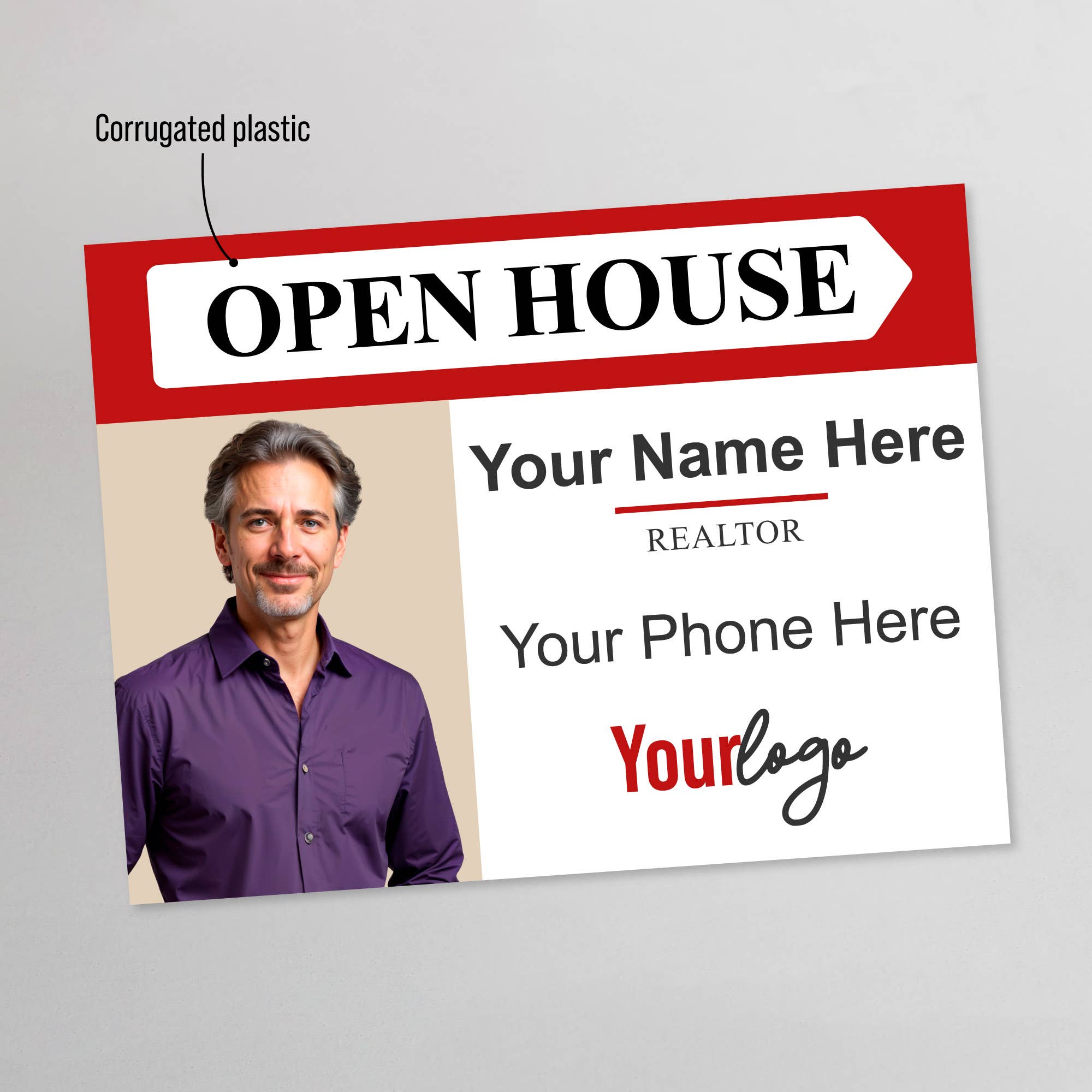 Famgraving – wholesale Sign – Custom Open House Yard Signs for Real Estate with Stakes11