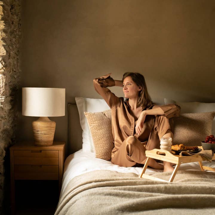 Andrea House - Wholesale Accent/Desk Lamp - Rustic natural fiber living room lamp1