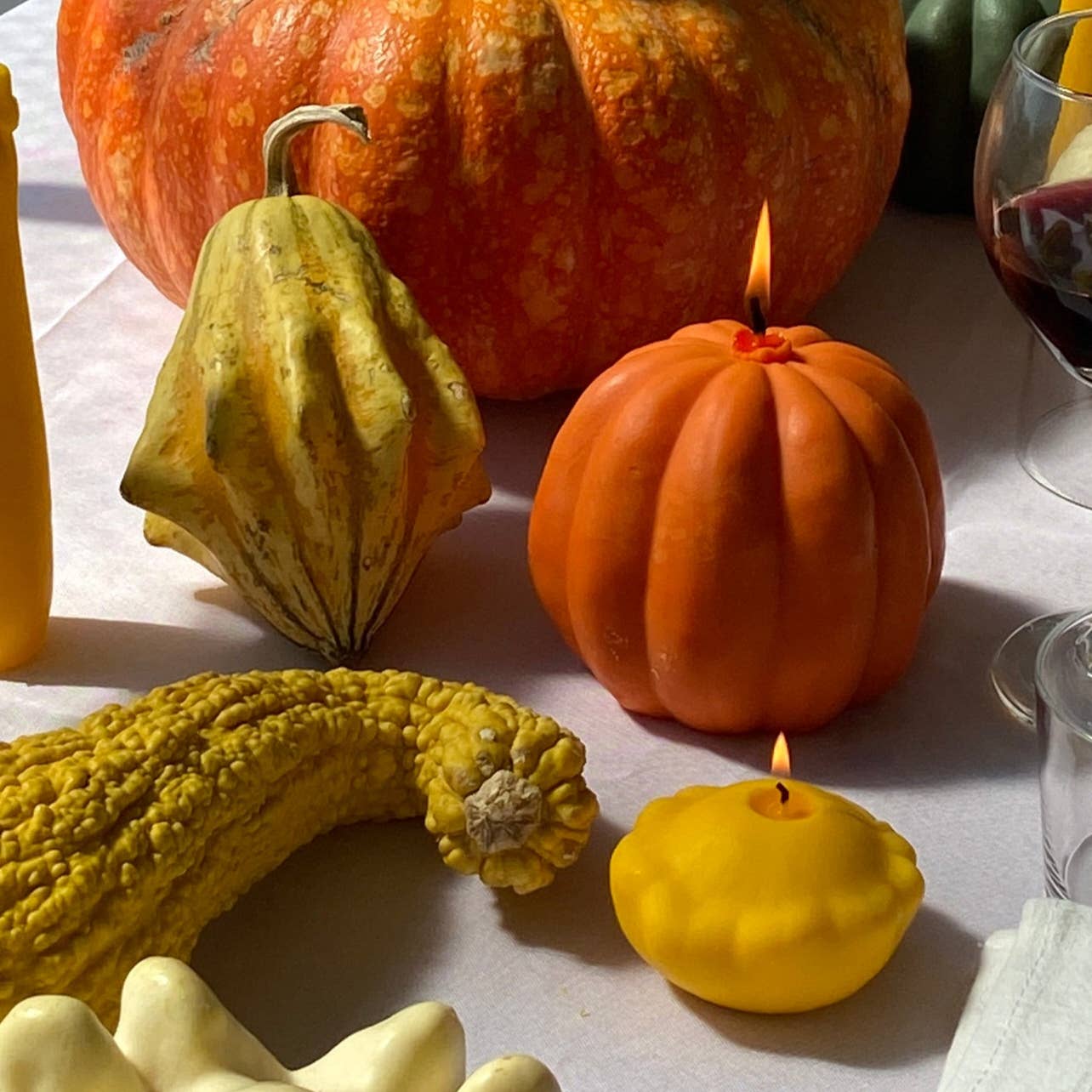 Orange Pumpkin Candle for wholesale on Faire1