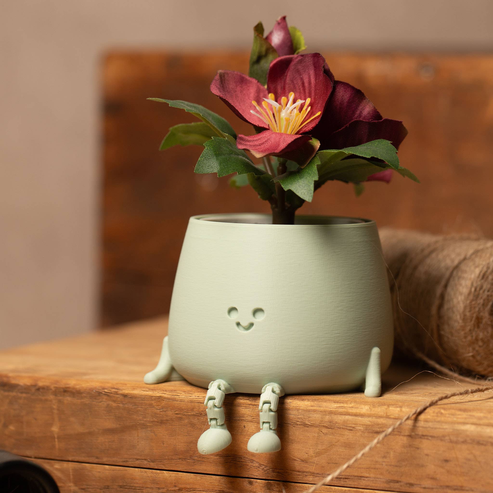 Ingadi - Wholesale Plant Pot - Happy Pot Planter - Sage4