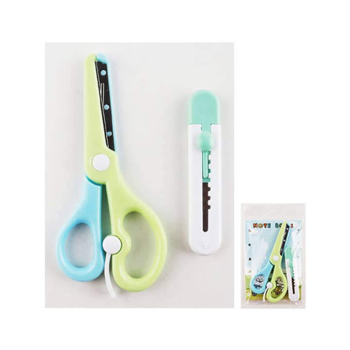 Sensibling Corp. - Wholesale Scissors - 12 SET OF 2 - Scissors Box Cutter Set2