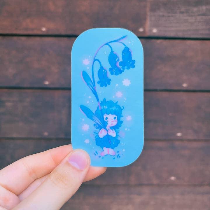 Bluebell Fairy 3" Vinyl Sticker for wholesale by Rowan Kingsbury