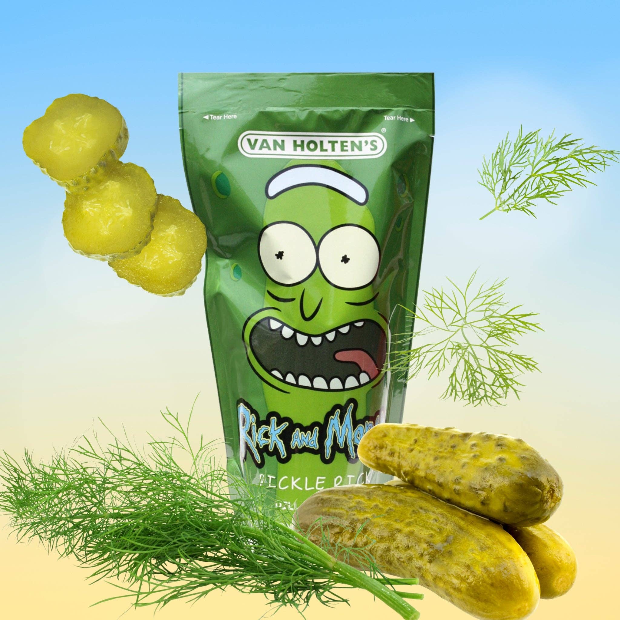 utoppa GmbH – wholesale Pickled vegetables – Van Holten's RICK AND MORTY Sour Pickle 333 g1