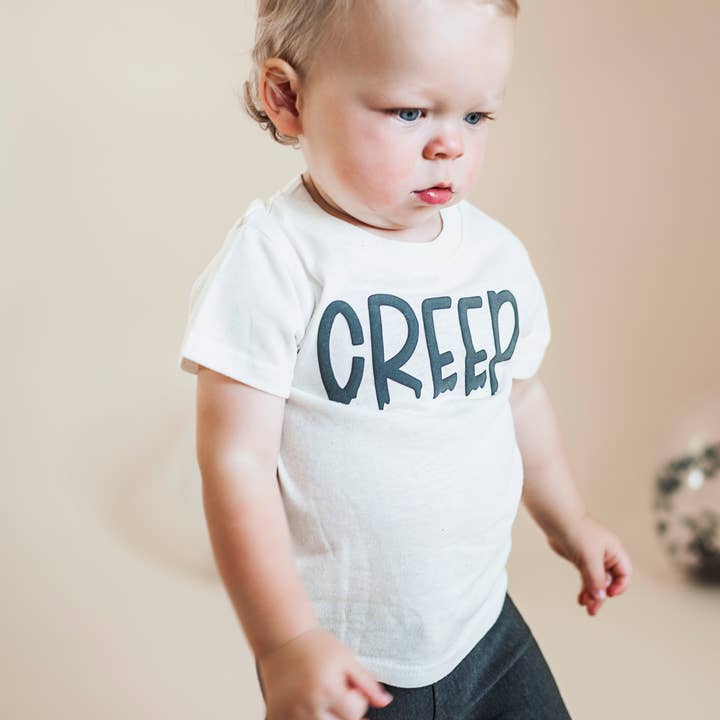 Camiseta Creep Organic Kids | Camiseta de Halloween para niños | Hecho en EE. UU. para venta al por mayor de Bohemian Babies
