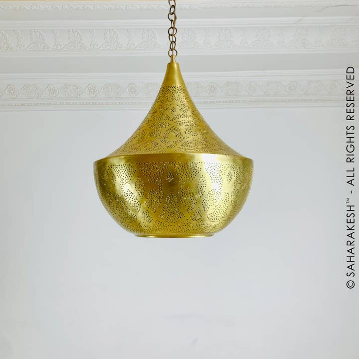 SaharaKesh - Wholesale Chandelier/Hanging Light - Moroccan Pendant Lamp, Handmade Brass Arabic Ceiling Lamp1