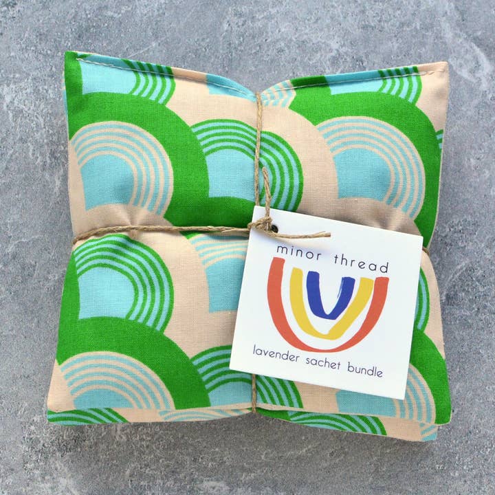 Nightlights in Turquoise Lavender Sachet Bundle for wholesale by Minor Thread