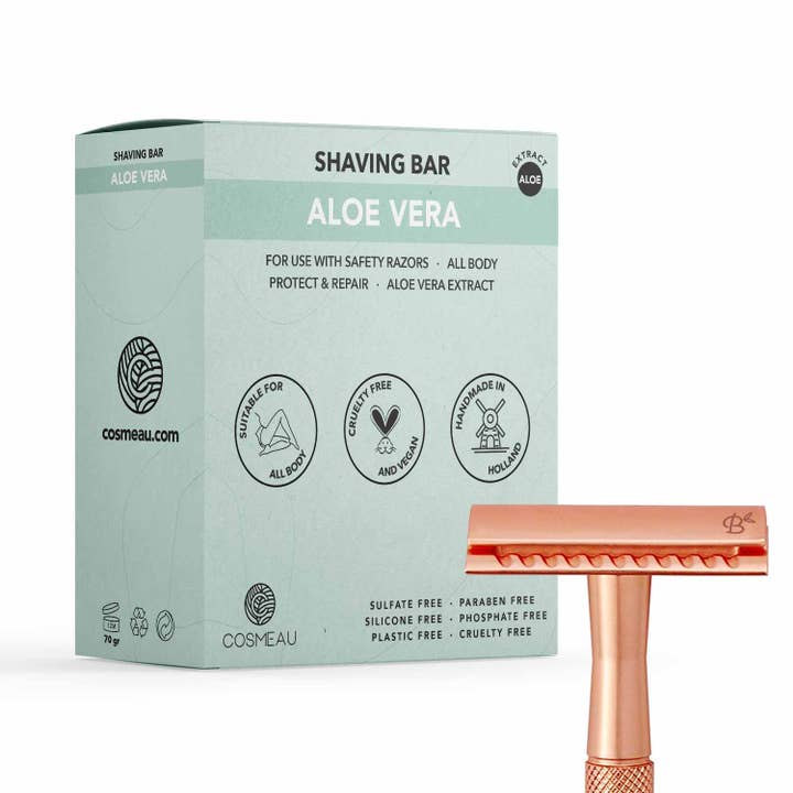 Savon à raser Cosmeau Safety Razor pour la vente par Bamboozy x Cosmeau