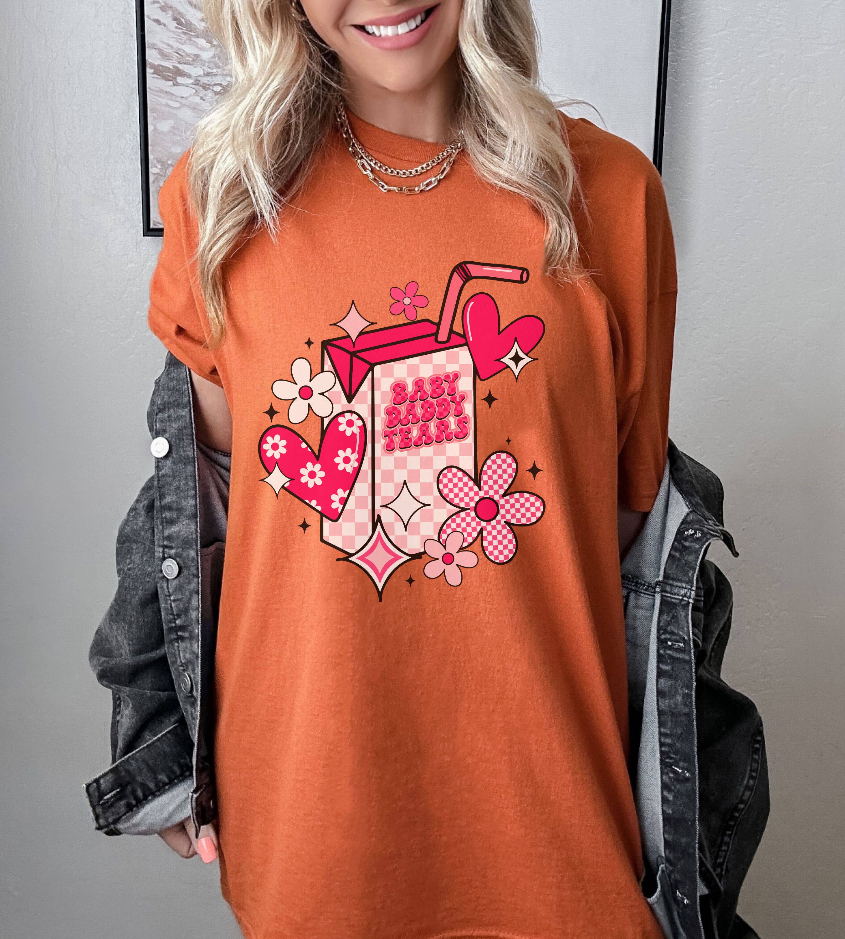 SONDO DESIGN LTD – wholesale Tunic – Women’s – Baby Daddy Tears Valentine Shirt, Valentines Tears Juice Box3