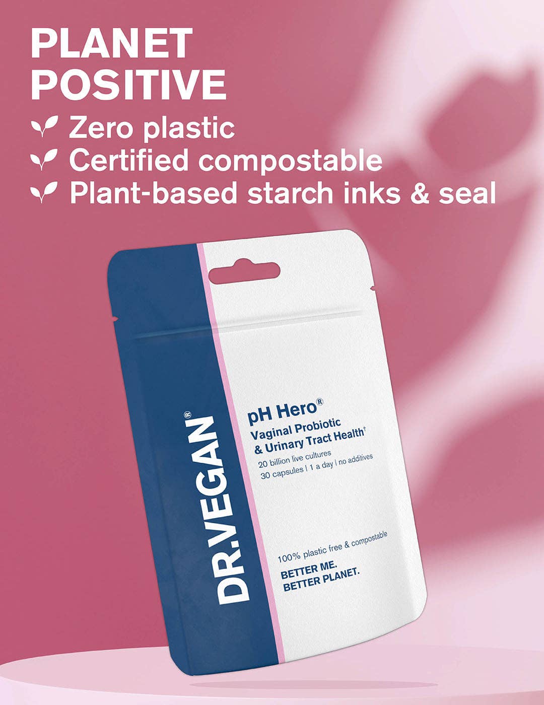 DR.VEGAN - Wholesale Oral Supplement/Vitamin - pH Hero® | 30 Capsules | Vaginal Health & UTI Support4