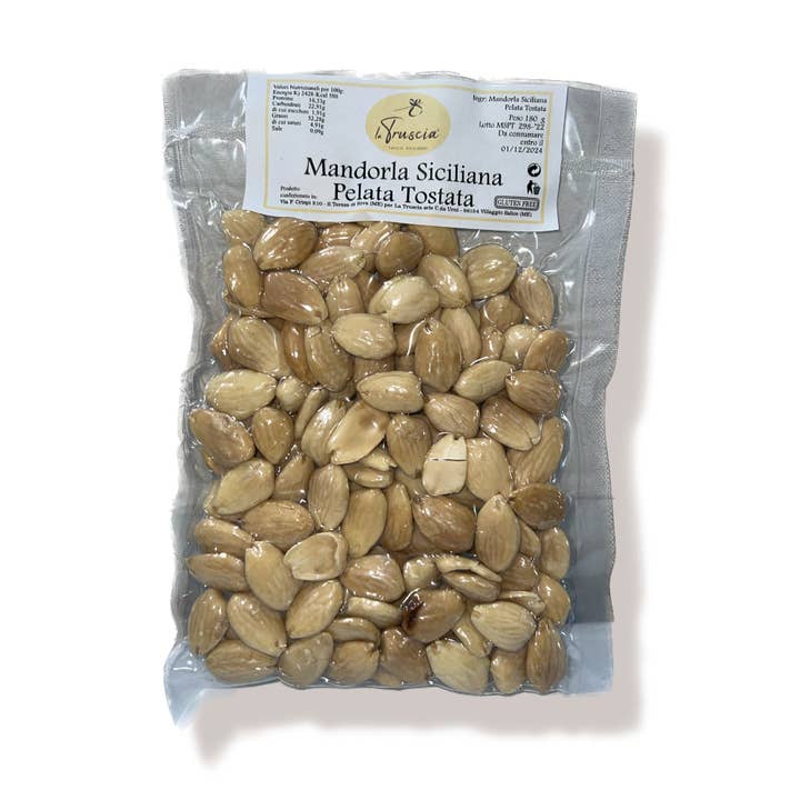Mandorla Siciliana Pelata Tostata per la vendita all'ingrosso da parte di La Truscia Tipico Siciliano