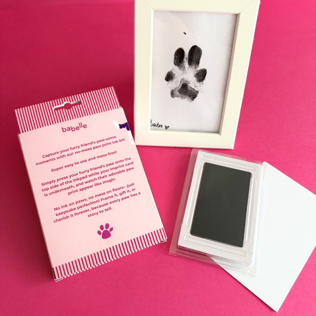 Babelle For Dogs – wholesale Pet paw/nail care accessory – Paw Print Kit  - Dog Paw Print1
