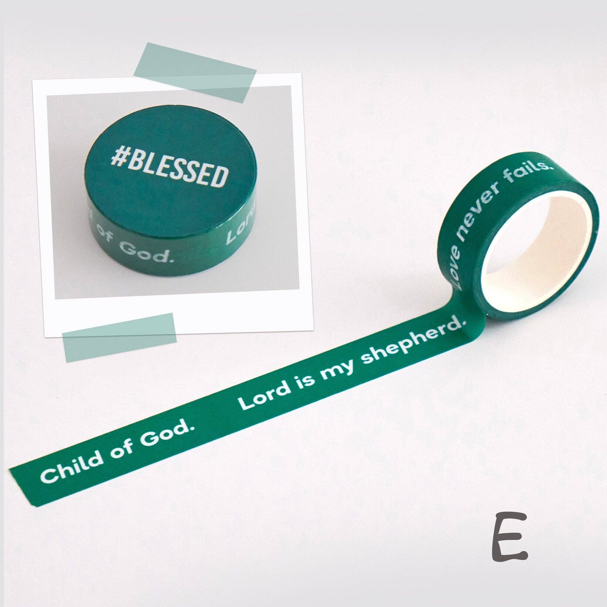 LuminaSalina - Wholesale Washi Tape - Christian Washi Tape | God | Jesus Christ | Religious Gift | Church | Cute | Faith Hope Love5